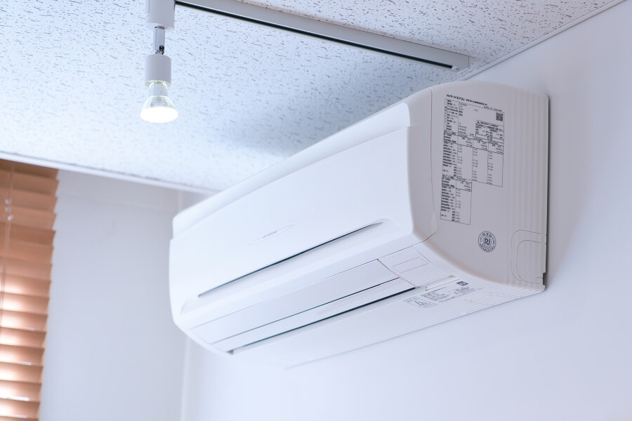 冷暖房の効率が良いので空調機器が休んでいるイメージ